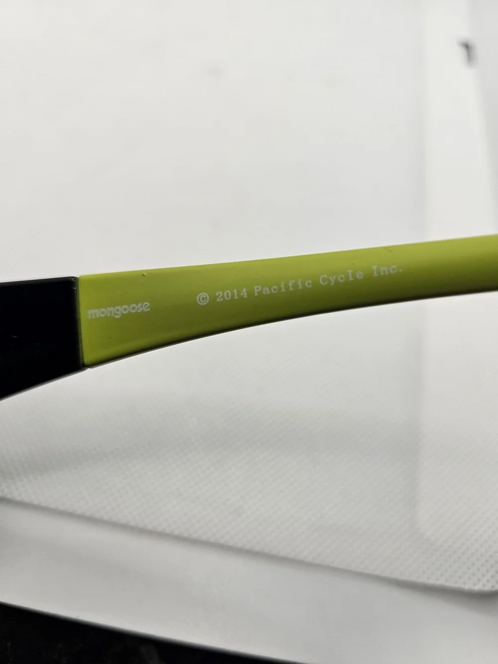 Men's Black and Lime Green Sport Sunglasses - Polarized Lens